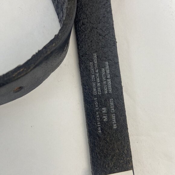 American Eagle Outfitters Women's Genuine Cow Leather Belt Black & Leopard sz M - Picture 5 of 5